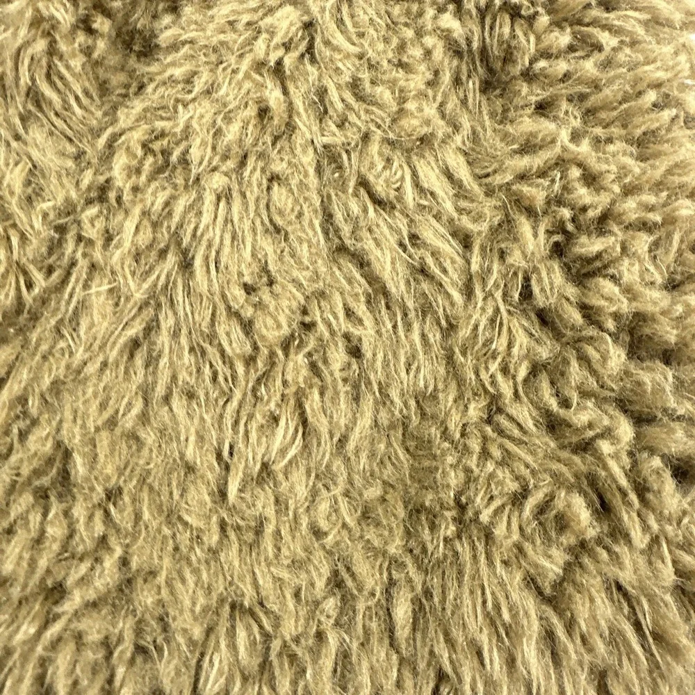 Ashley by 26 International Faux Fur Vest Women's Size S Brown Shaggy Open Front